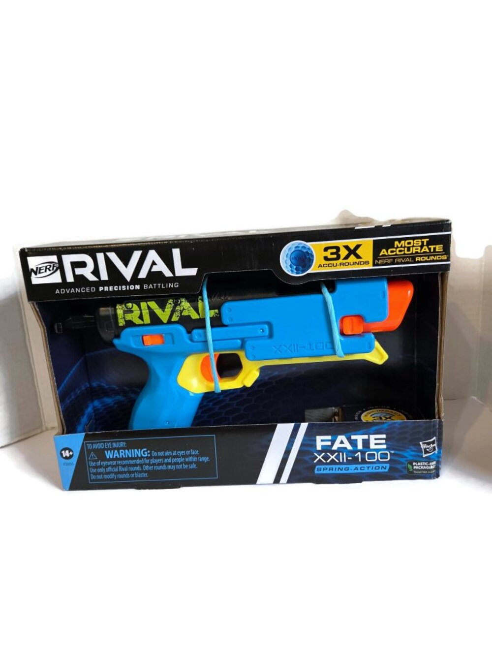 NERF Rival Fate XXII-100 Blaster, Most Accurate System 3 Rival Accu-Rounds NEW